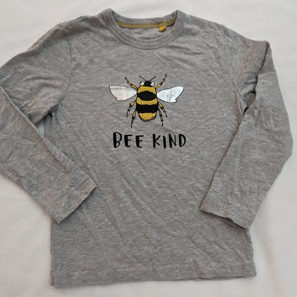 Mini Boden Bee Kind long sleeve tshirt